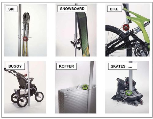 cumpără Accesoriu pentru bicicletă Messingschlager Sistem antifurt bicicleta Safeman Multifunktion lock 75cm în Chișinău 