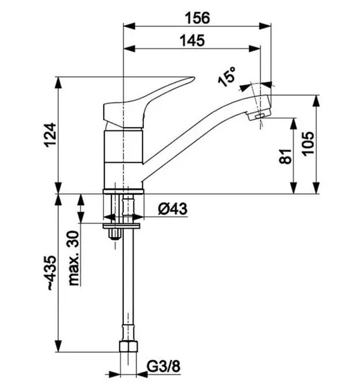 cumpără Baterie lavoar kfa armatura Morris 915 în Chișinău 