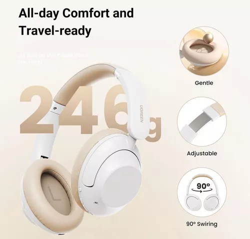 cumpără Căști fără fir Ugreen 15809 HiTune Max5 Hybrid ANC, White în Chișinău 