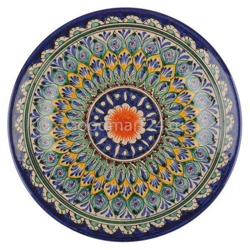 cumpără Farfurie Rishtan Ceramic Lyagan Mehrob 45cm, pictata manual, ceramica în Chișinău 