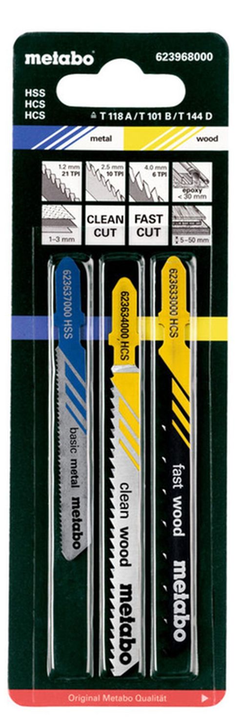 cumpără Accesoriu pentru fierăstrăie Metabo 623968000 Set panze pentru fierastrau pendular 3buc în Chișinău 