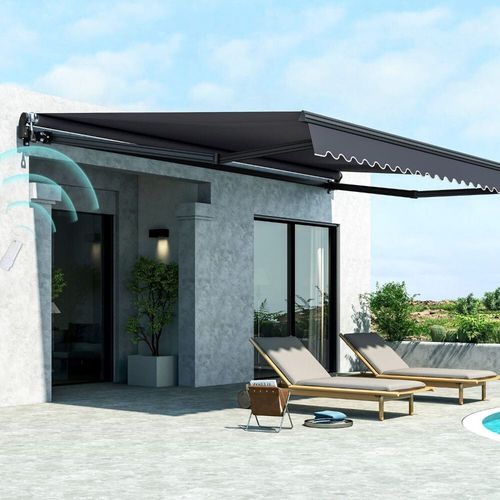 cumpără Umbră pentru grădină Hydro S 9001998, retractabila electrica Gri Închis în Chișinău 