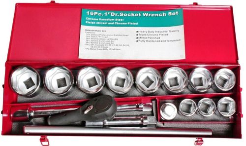 cumpără Set de unelte de mână JTC JTC-H816M набор 1" торцевых головок 6 гр. 36-65мм принадлежностей 16 предм. în Chișinău 