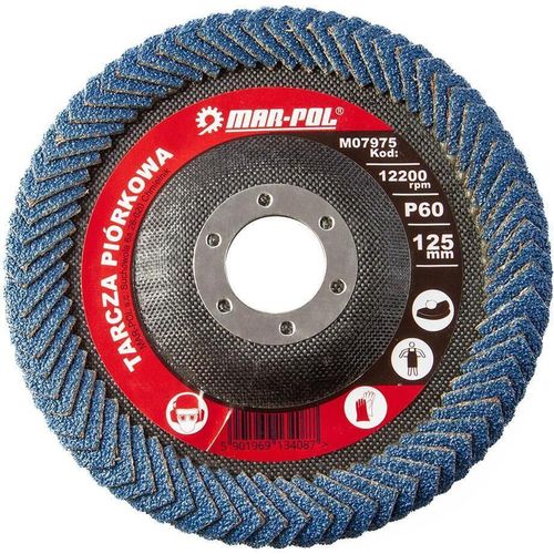 купить Набор головок, бит, насадок MAR-POL M07975 Лепестковый диск 125 мм/P60 в Кишинёве 