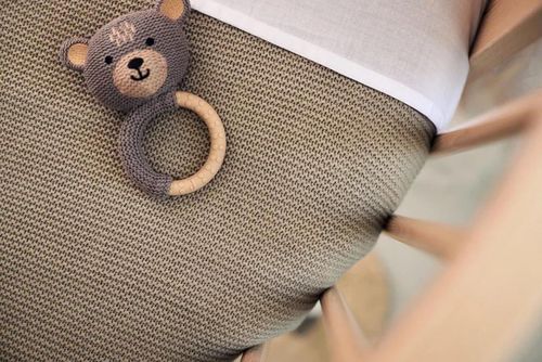 cumpără Set de perne si plapume Jollein 516-522-67053 Paturica Basic Knit Olive Green, 100x150 cm în Chișinău 