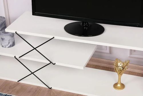 купить Тумба напольная для TV Trendy Zigzag, Alb 120x40x30cm в Кишинёве 