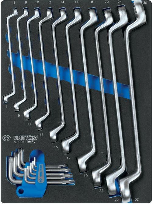 cumpără Sistem de depozitare a instrumentelor King Tony 934-010MRV-G с инструментом серая, 7 ящика (286 пр.) VAG, MB, OPEL, BMW, Jap. în Chișinău 