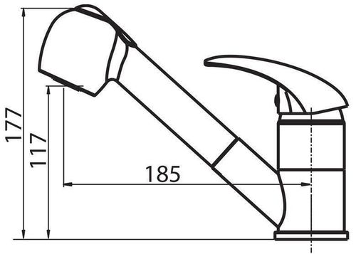 cumpără Bateria bucătărie Helika-AquaSanita 2581-710 RONDO Alba în Chișinău 
