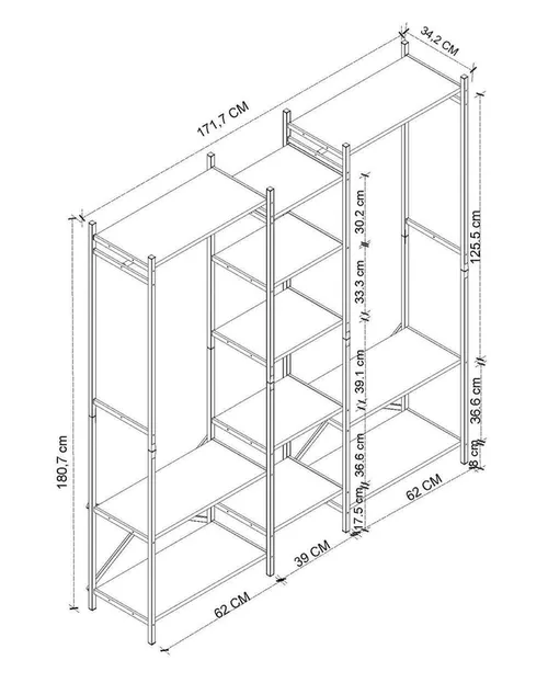 купить Вешалка для одежды Bofigo 26-10-01 White в Кишинёве 
