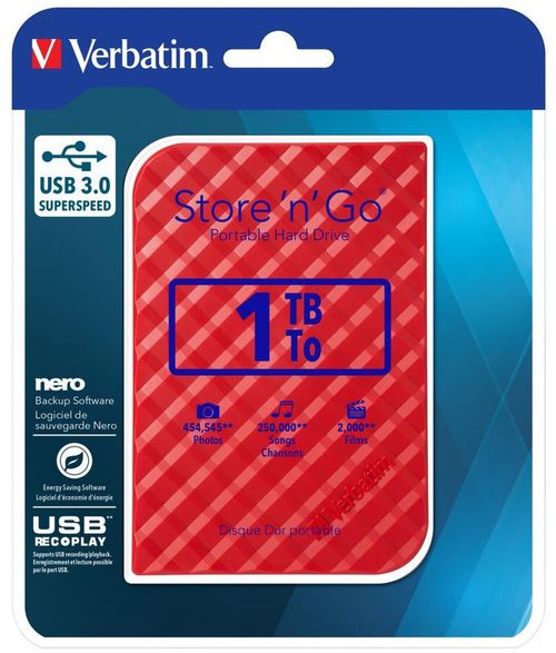 купить Жесткий диск HDD внешний Verbatim VER_53203 1.0TB (USB3.0) в Кишинёве 