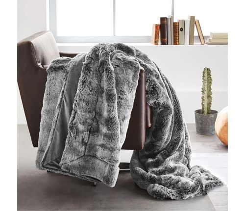 cumpără Cuvertură Bugatti fashion 3885/800 Fur blanket bugatti 150х200 Grey în Chișinău 