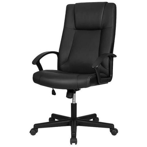 cumpără Fotoliu de birou Deli 4514 эко кожа, черное în Chișinău 