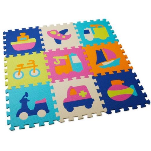 cumpără Covoraș de joacă Essa HK012 Covoraș-puzzle educativ Mașinuțe și avione, 9elem în Chișinău 