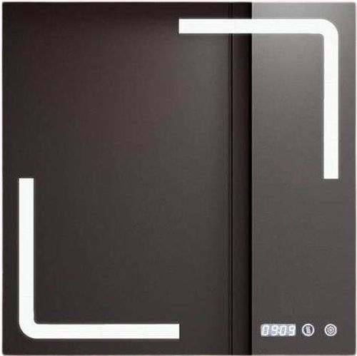 купить Зеркало для ванной Bayro Edge 600x600 LED touch c подогрев, часы, термометр в Кишинёве 