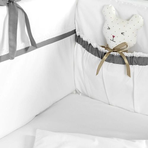 купить Детское постельное белье PernaMea Set lenjerie 8 piese Elegance Gri (PM.100102/3) в Кишинёве 