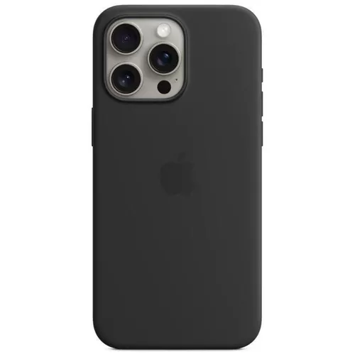 купить Чехол для смартфона Apple iPhone 15 Pro Max Silicone MagSafe Black MT1M3 в Кишинёве 