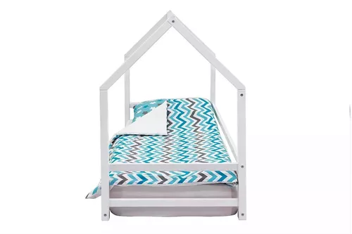 купить Кровать Бельмарко Кровать-домик Монтессори Svogen 70x160 Белый в Кишинёве 