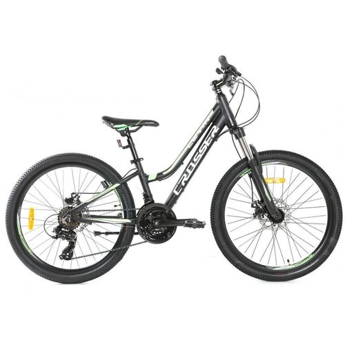 купить Велосипед Crosser LEVIN 24-4036-21-12 Black/Green в Кишинёве 