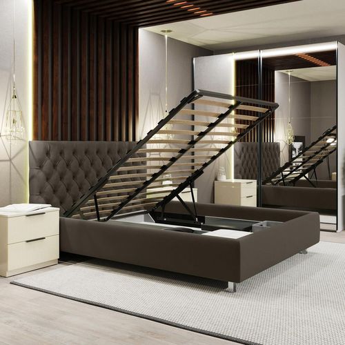 купить Кровать Bayro RomanRose 1600x2000, подъёмный механизм, ткань кат. II Js 1080 - 5 в Кишинёве 