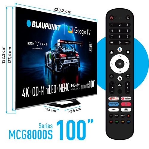 купить Телевизор Blaupunkt 100MCG8000 в Кишинёве 