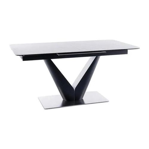 cumpără Masă Signal Canyon Ceramic (White Marble/Black Matte) în Chișinău 