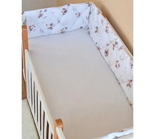 cumpără Protecție laterală pentru pătuț Veres VR 154.01.23 Бампер на 3 стороны Мышки с одуванчиками în Chișinău 