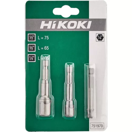 cumpără Set de tubulare, bite, duze Hitachi-Hikoki 751970 Set 3 adaptoare pentru chei tubulare 1/4-3/8-1/2 în Chișinău 