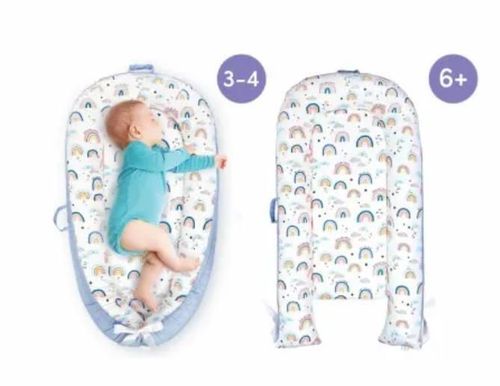 купить Гнездо для новорожденных PernaMea Babynest Buline Albastre (PM.100927/11) в Кишинёве 