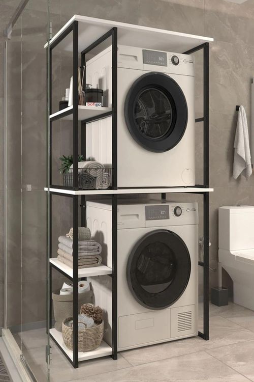 купить Полка для ванной Bofigo 12-38-01 White (полка для стиральной машины) в Кишинёве 