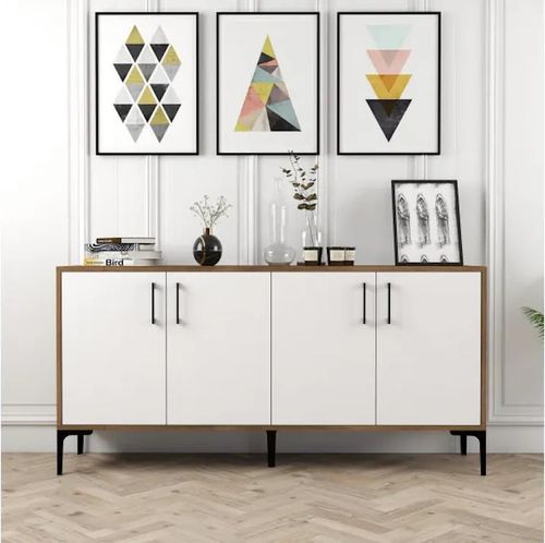 cumpără Casetieră Trendy Kiev 160, Nuc, Alb 160x78x35cm în Chișinău 