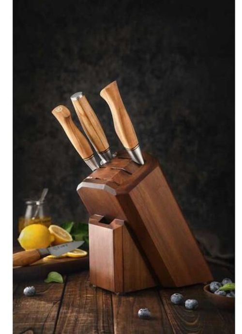 купить Аксессуар для кухни Takumi Suport pt cutite Knife Holder Acacia Wood 7 Slot в Кишинёве 