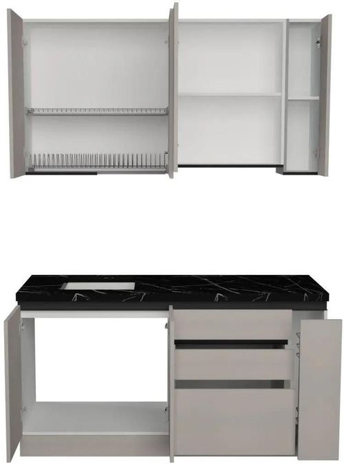 cumpără Mobilă pentru bucatarie ArtFlame GOLA New Grey (1.6 m.l.) în Chișinău 