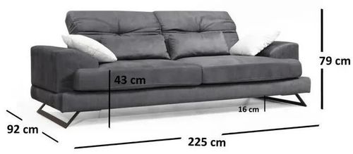 cumpără Canapea Trendy Frido 92x79x225cm (3 locuri) în Chișinău 