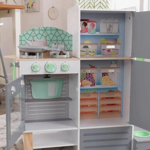 купить Игровой комплекс для детей KinderKraft 10240-MSN Набор 2-in-1 Kitchen and Laundry в Кишинёве 