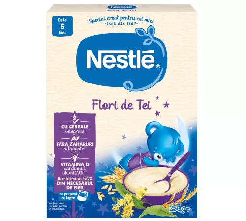 Terci fara lapte cu tei Nestle Vise dulci (6+ luni) 250 g 