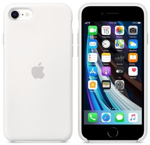 cumpără Husă pentru smartphone Apple iPhone SE Silicone Case White MXYJ2 în Chișinău 