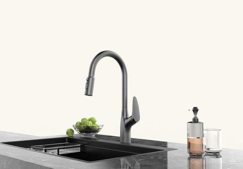 купить Смеситель кухонный Backer ERA 3440 Gun Gray в Кишинёве 