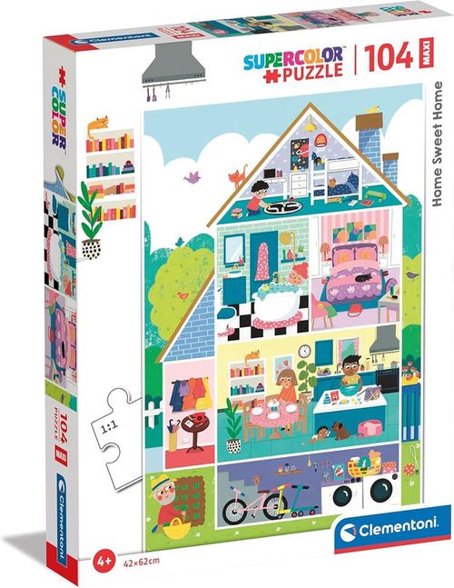 cumpără Puzzle Clementoni 104 MAXI: Casa, dulce casa (23775) în Chișinău 