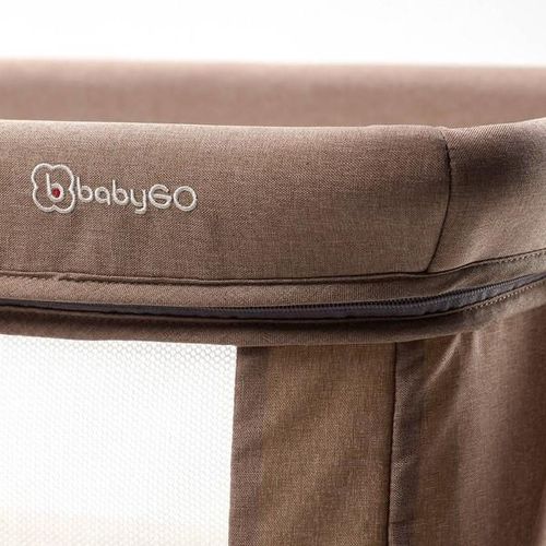 купить Кроватка BabyGo BGO-4362 Patut cu cadru din lemn Goodnight Beige в Кишинёве 