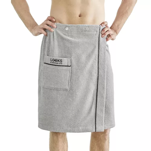 cumpără Prosop Looks by Wolfgang Joop 7142/800 Kilt men 60x140 Light grey în Chișinău 