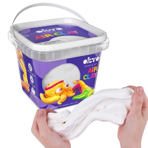 купить Набор для творчества Okto 20012-OK Plastilină ușoară în găletușă, Alb в Кишинёве 