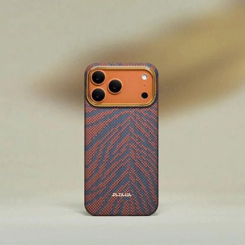 купить Чехол для смартфона Pitaka iPhone 17 Pro Breath of Veins Edge (Burning Orange-01) (BV1701P) в Кишинёве 