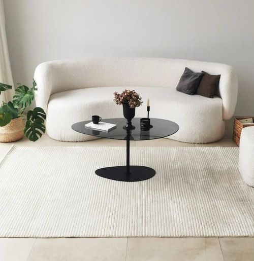 купить Журнальный столик Trendy Porto, Gri inchis, Negru в Кишинёве 