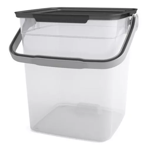 купить Короб для хранения KIS 37157 Smart Containers Контейнер 25.5x23xH25cm с ручкой-фиксатором прозрачный в Кишинёве 