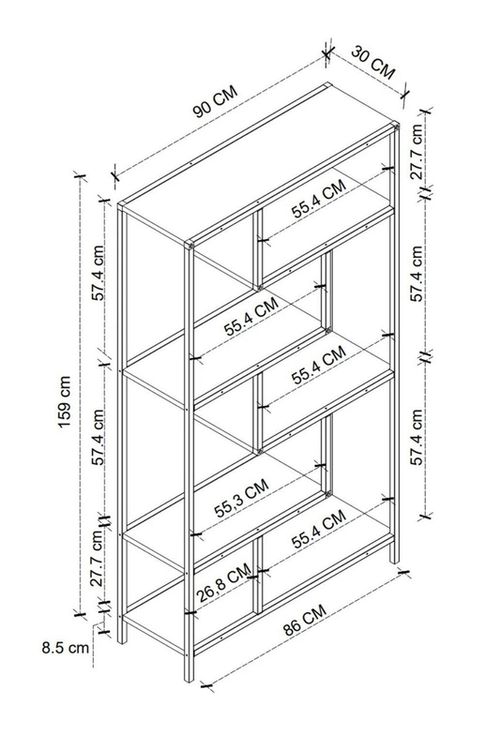 cumpără Raft de birou Bofigo 15-33-02 Pine în Chișinău 