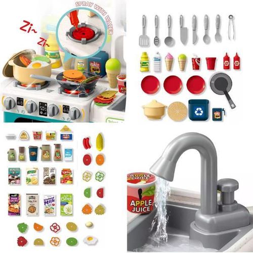 cumpără Bucătărie și veselă de jucărie Essa 922-181 Set de joacă Mica gospodină, 113elem, roz în Chișinău 