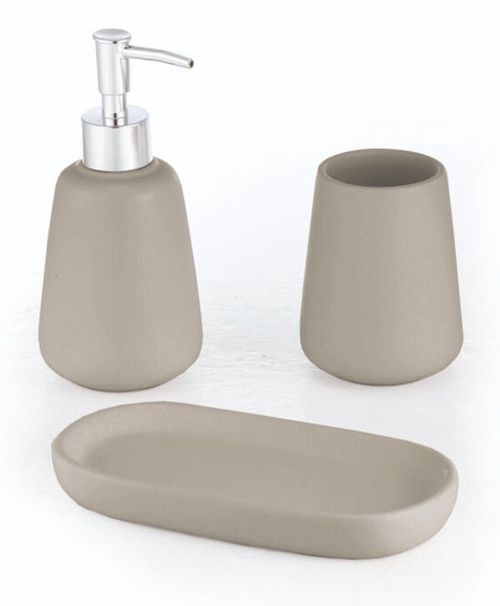 cumpără Set pentru baie Bisk 08233 Set baie din Ceramica MILO, bej în Chișinău 