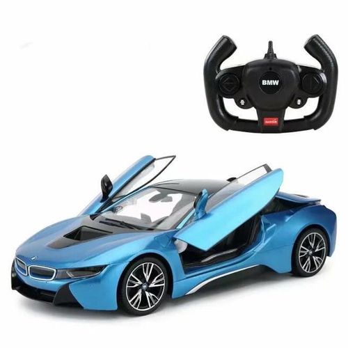 купить Радиоуправляемая игрушка Rastar 71000 R/C 1:14 BMW i8, albastră, 1909D в Кишинёве 