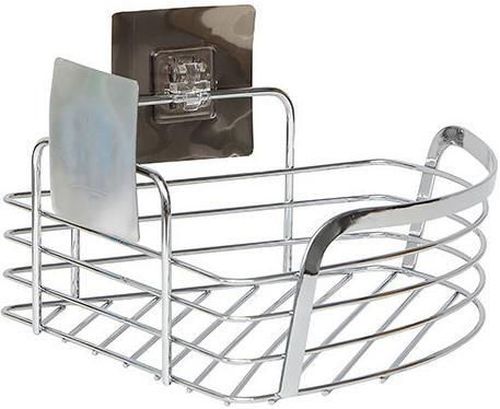 купить Полка для ванной Tendance 47235 Корзина угловая 22.5x22.5x14cm, хром в Кишинёве 