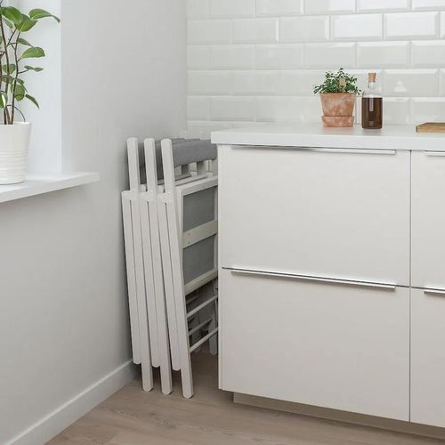 купить Стул Ikea Terje White/Книса Grey в Кишинёве 